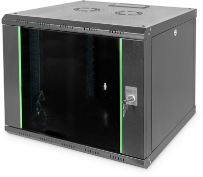 DN-19 09U-6/6-SW DIGITUS Schaltschränke, Serverschränke Bild 1