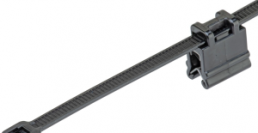 Kantenclip, max. Bündel-Ø 48 mm, Nylon/Stahl verzinkt, schwarz, (L x B x H) 188 x 9.4 x 15.7 mm