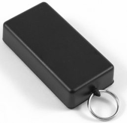ABS Miniatur-Gehäuse, (L x B x H) 80 x 40 x 20 mm, schwarz (RAL 9005), IP54, 1551KRBK