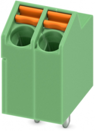 Leiterplattenklemme, 2-polig, RM 3.5 mm, 0,2-1,5 mm², 9 A, Federklemmanschluss, grün, 1752104