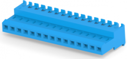 Buchsenleiste, 15-polig, RM 2.54 mm, gerade, blau, 4-640622-5