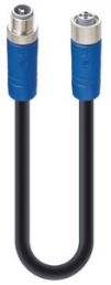 Sensor-Aktor Kabel, M12-Kabelstecker, gerade auf M12-Kabeldose, gerade, 4-polig, 10 m, PUR, schwarz, 16 A, 934853098