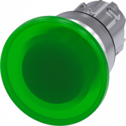 Pilzdrucktaster, tastend, grün, Einbau-Ø 22.3 mm, 3SU1051-1BD40-0AA0