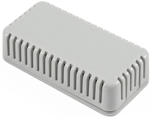 ABS Miniatur-Gehäuse, belüftet, (L x B x H) 80 x 40 x 20 mm, grau (RAL 7046), IP30, 1551V2GY