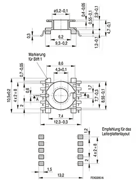 B65526B1010T001 TDK (EPCOS) Spulenkörper Bild 2