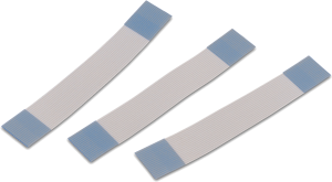 FFC-Jumper-Kabel, 24-polig, RM 1 mm, PET, weiß/blau