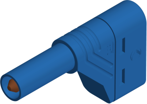 4 mm Stecker, Schraubanschluss, 0,5-1,5 mm², CAT III, blau, LAS S W BL