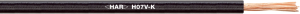 PVC-Schaltlitze, hochflexibel, H07V-K, 10 mm², AWG 8, schwarz, Außen-Ø 6,8 mm