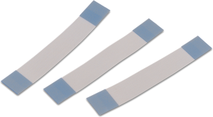 FFC-Jumper-Kabel, 15-polig, RM 1 mm, PET, weiß/blau