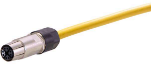 Sensor-Aktor Kabel, M12-Kabeldose, gerade auf offenes Ende, 8-polig, 0.5 m, PUR, gelb, 0948C500756005