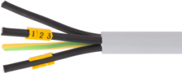 PVC Bezeichnungshülse, Aufdruck "Q", (L x B x H) 3 x 3.7 x 3.6 mm, max. Bündel-Ø 3 mm, gelb, 61821170