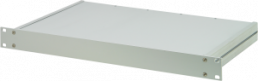 19 Zoll Einschub, 1 HE, (B x H x T) 403 x 43.7 x 340 mm, Aluminium, silber, 20860-603