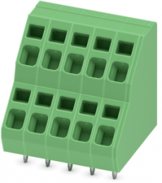 Leiterplattenklemme, 10-polig, RM 5.08 mm, 0,2-4,0 mm², 17.5 A, Federklemmanschluss, grün, 1702717