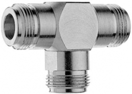 Koaxial-Adapter, 50 Ω, 2 x N-Buchse auf N-Buchse, T-Form, 100024151