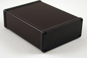 Aluminium Gehäuse, (L x B x H) 160 x 120 x 51 mm, schwarz (RAL 9005), IP54, 1455Q1602BK