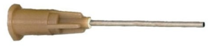 Dosiernadel, (L) 25.4 mm, braun, Gauge 19, Innen-Ø 0.81 mm, KDS191P