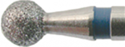 Diamant-Schleifer, Ø 1.2 mm, Schaft-Ø 2.35 mm, Schaftlänge 44 mm, Kugel, Diamant, 801 104 012