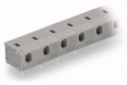 Leiterplattenklemme, 2-polig, RM 10 mm, 0,5-2,5 mm², 24 A, Push-in, grau, 235-802