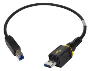 USB 3.0 Verbindungskabel, PushPull (V4) Typ A auf USB Stecker Typ B, 3 m, schwarz
