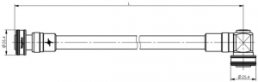 Koaxialkabel, 4.3-10 Stecker, gerade auf 4.3-10 Stecker, gerade, 50 Ω, 1/2”Flexible Jumper, 500 mm, 100009625