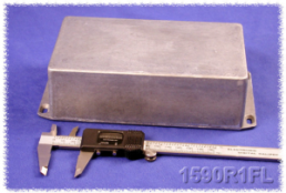 Aluminium Druckgussgehäuse, (L x B x H) 192 x 112 x 61 mm, natur, IP54, 1590R1FL