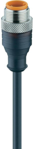 Sensor-Aktor Kabel, M12-Kabelstecker, gerade auf offenes Ende, 4-polig, 10 m, PUR, schwarz, 4 A, 29618