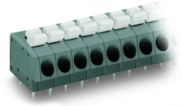 Leiterplattenklemme, 11-polig, RM 5 mm, 0,25-2,5 mm², 24 A, Push-in Käfigklemme, grau, 804-111