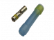 Stoßverbinder mit Wärmeschrumpfisolierung, 0,61-1,21 mm², AWG 20 bis 16, transparent blau, 29.21 mm
