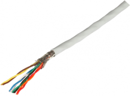 PVC Netzwerkkabel, Cat 5e, 8-adrig, 0,16 mm², AWG 26-7, grau, 98701.100