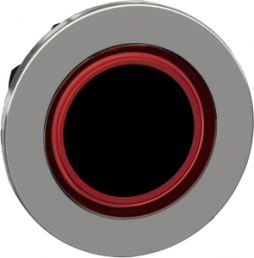 Frontelement, unbeleuchtet, tastend, Bund rund, rot, Einbau-Ø 30.5 mm, ZB4FW943