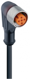 Sensor-Aktor Kabel, M12-Kabeldose, abgewinkelt auf offenes Ende, 5-polig, 10 m, PVC, schwarz, 4 A, 51493