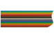 Flachbandleitung, 10-polig, Raster 1,27 mm, AWG 28 (0,09 mm²), farbig nach IEC