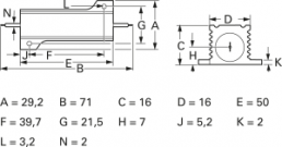 Drahtwiderstand, 1.5 kΩ, 50 W, ±5 %