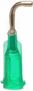 Dosiernadel, gebogen 90°, (L) 12.7 mm, grün, Gauge 18, 918050-90BTE
