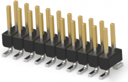 Stiftleiste, 20-polig, RM 2.54 mm, gerade, schwarz, 1-1241050-0
