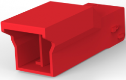 Buchsengehäuse, 2-polig, RM 3.5 mm, gerade, rot, 1-1565085-2
