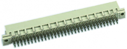 Messerleiste, Typ Q, 64-polig, a-b, RM 2.54 mm, Einpressanschluss, gerade, vergoldet, 09721646904