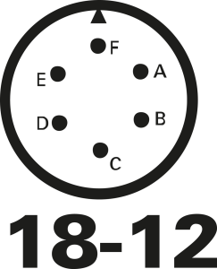 Stecker-Kontakteinsatz, 6-polig, Lötkelch, gerade, 97-18-12P(431)