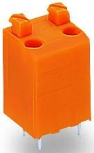Leiterplattenklemme, 6-polig, RM 3.81 mm, 0,5-1,5 mm², 10 A, Push-in, orange, 735-126/001-000