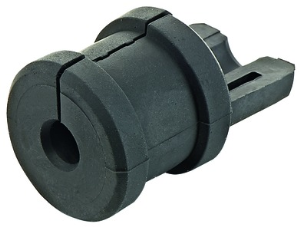 Durchführungstülle, Kabel-Ø 14 bis 15 mm, Kunststoff, schwarz