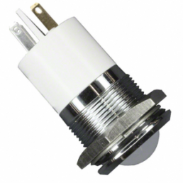 LED-Signalleuchte, 24 V (DC), weiß, 1 cd, Einbau-Ø 22 mm, RM 1.25 mm, LED Anzahl: 1