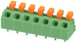 Leiterplattenklemme, 7-polig, RM 5 mm, 0,2-0,75 mm², 13.5 A, Federklemmanschluss, grün, 1864480