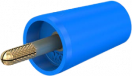 Spreiz-Adapter zum Festschrauben in Ø 4 mm-Buchsen, CAT II, blau