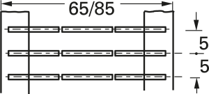 Gegurtete Drähte, E-CU58F37 verzinnt, (B) 65 mm, Ø 0.8 mm, 880014383