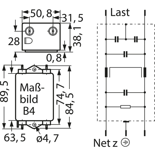 B84112B0000B110 TDK (EPCOS) Entstörfilter Bild 2