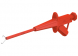 Abgreifer mit Federdrahtklammer und Ø 4 mm Buchse, CAT II, rot