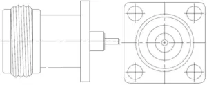 172117-30 Amphenol RF Koaxialsteckverbinder