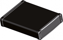 Aluminium Profilgehäuse, (L x B x H) 120 x 67 x 19 mm, schwarz, IP65, MTK6110PK.9