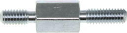 Sechskant-Abstandsbolzen, Außen-/Außengewinde, M3/M3, 10 mm, Stahl