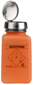 Dosierflasche orange, 180 ml, ONE TOUCH, "Acetone"